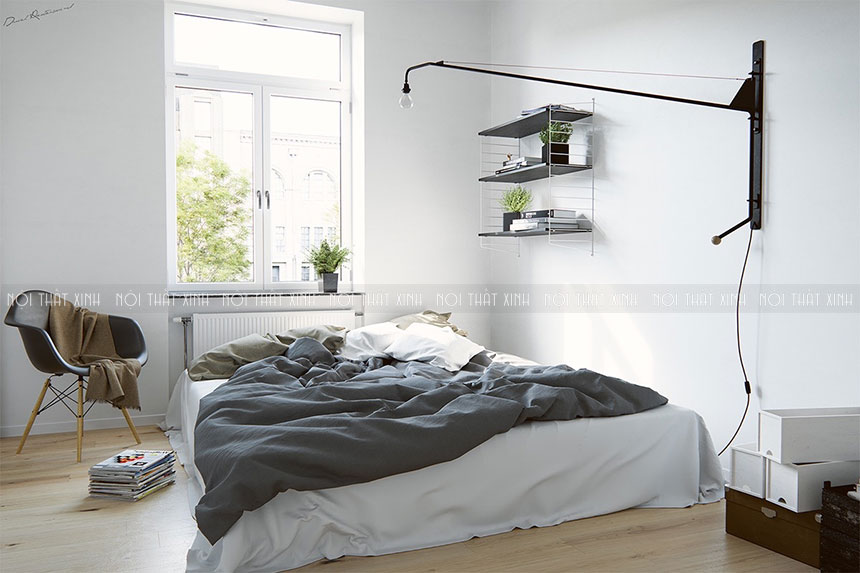 24 mẫu thiết kế nội thất phòng ngủ đẹp phong cách Scandinavia cuốn hút